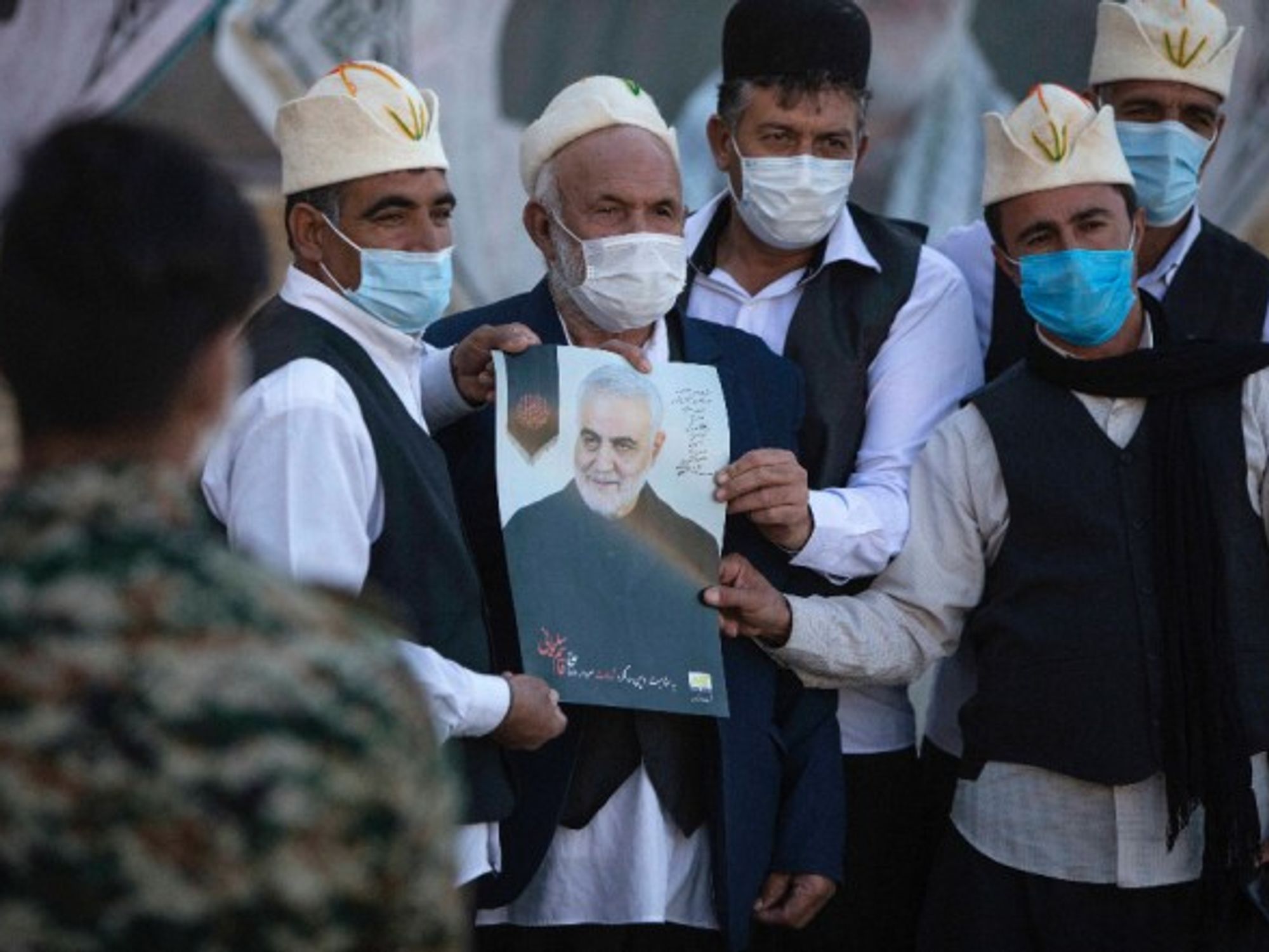 At a ceremony in Kerman, Iran, that marked the first anniversary of the killing of commander Qasem Soleimani