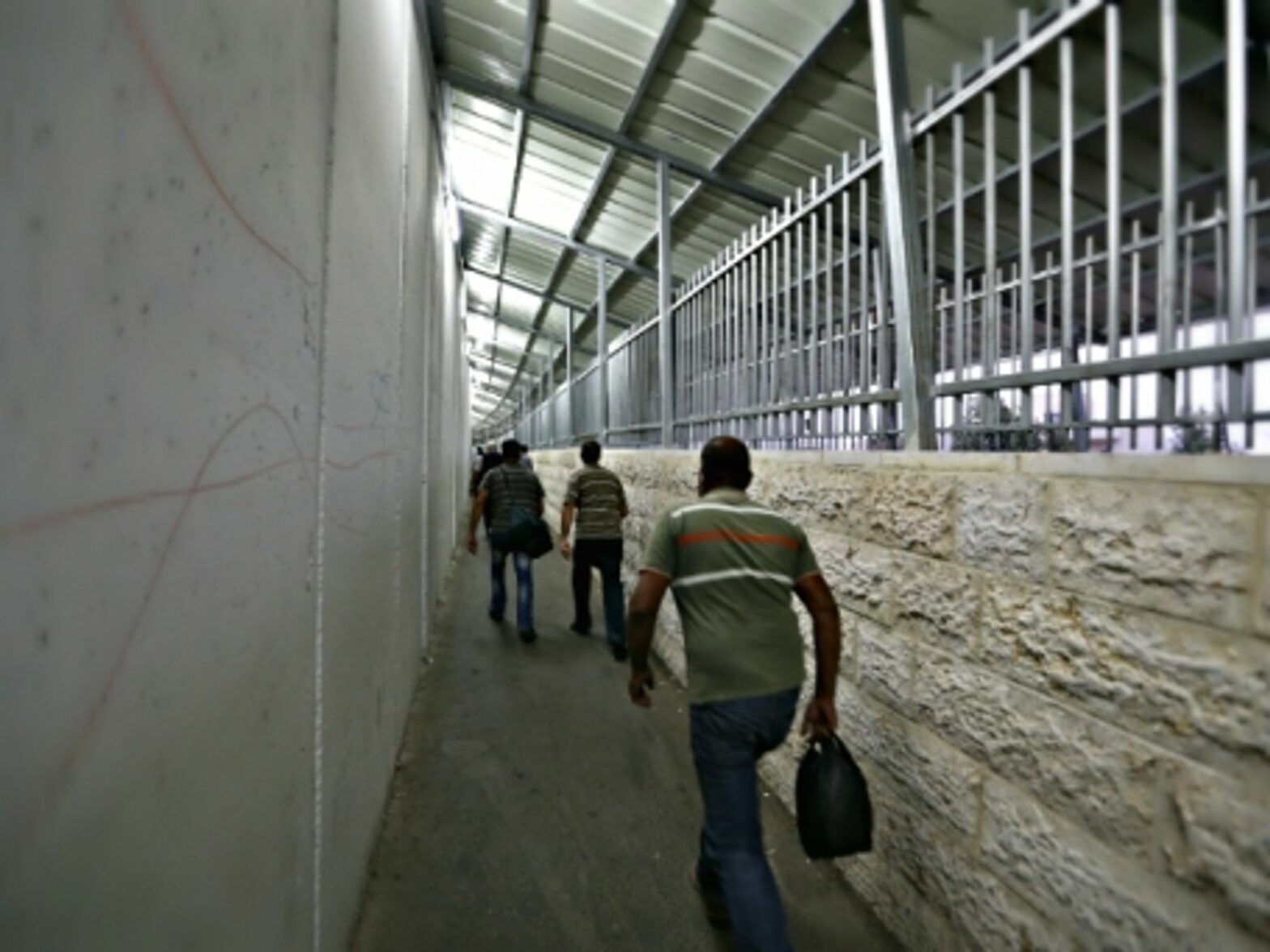 At a checkpoint near Bethlehem