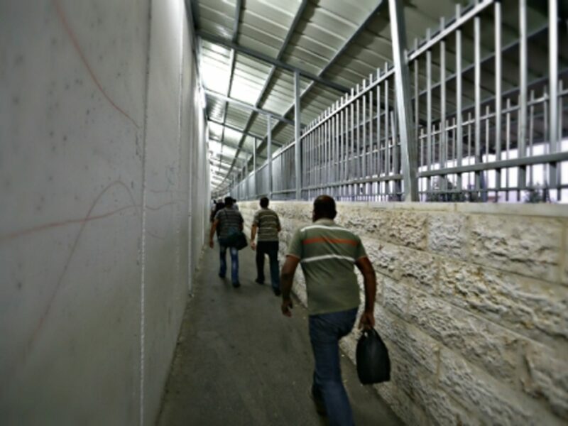 At a checkpoint near Bethlehem
