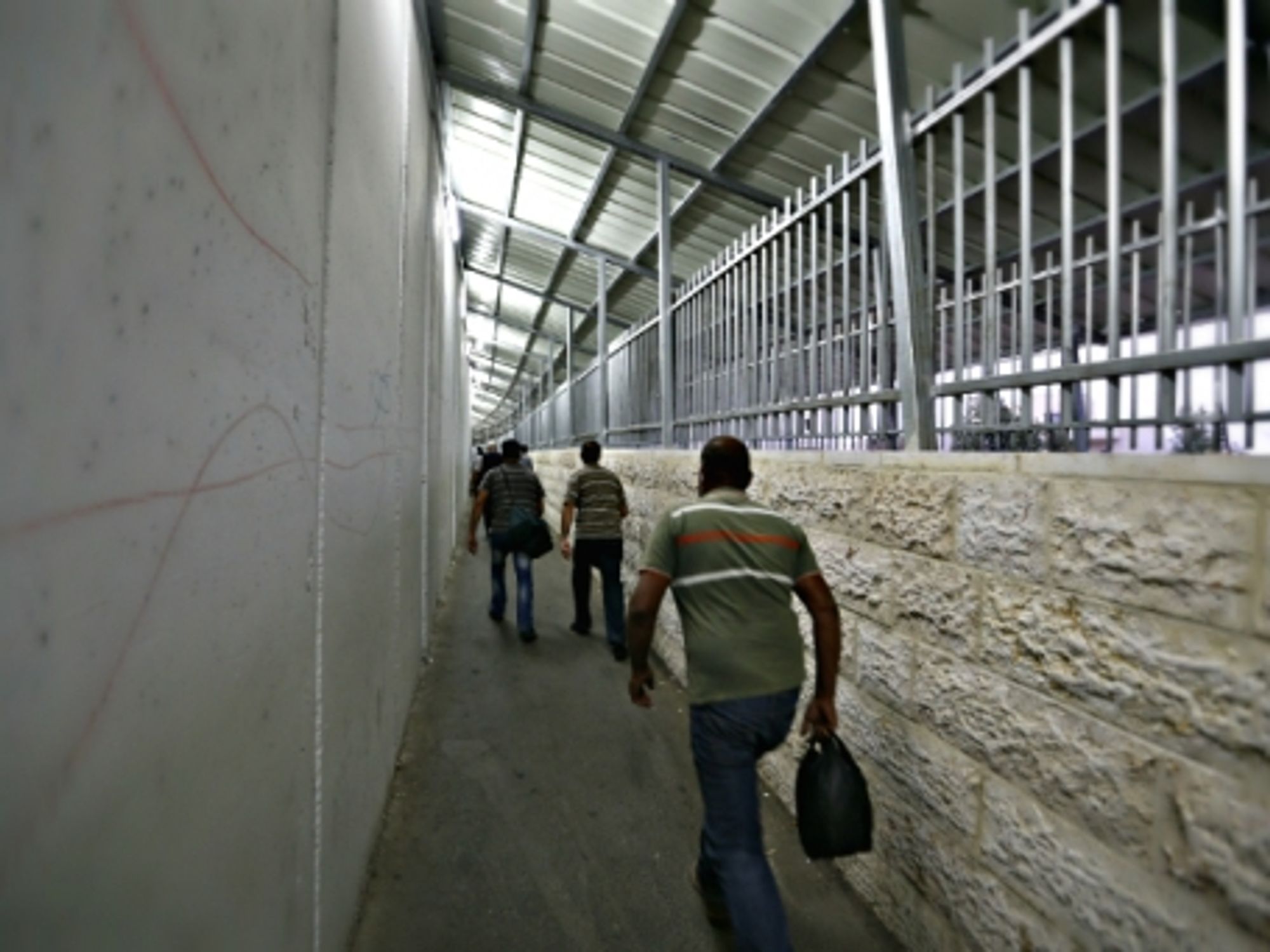 At a checkpoint near Bethlehem