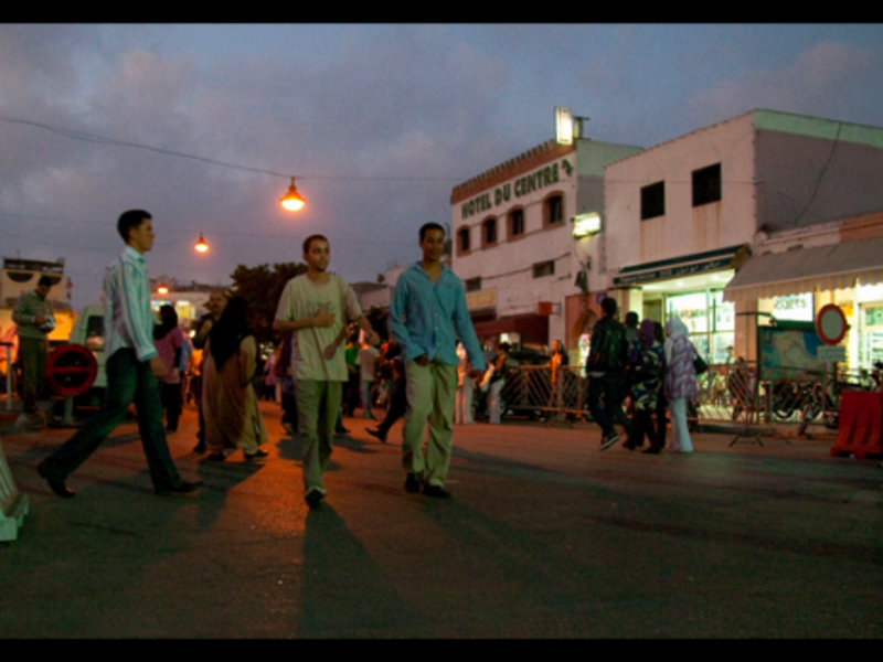 At a crossroads in Rabat