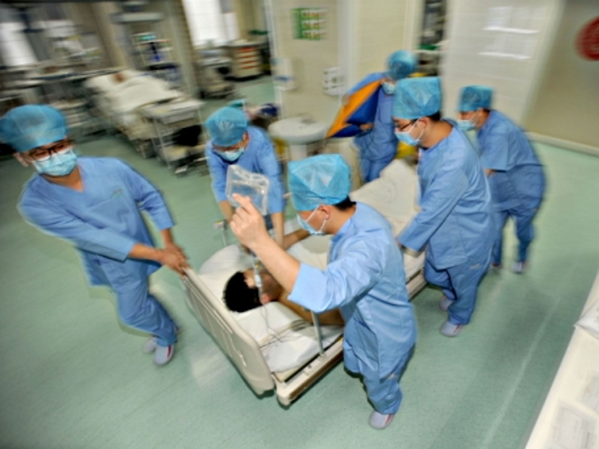 At a hospital in Shenyang, northeastern China