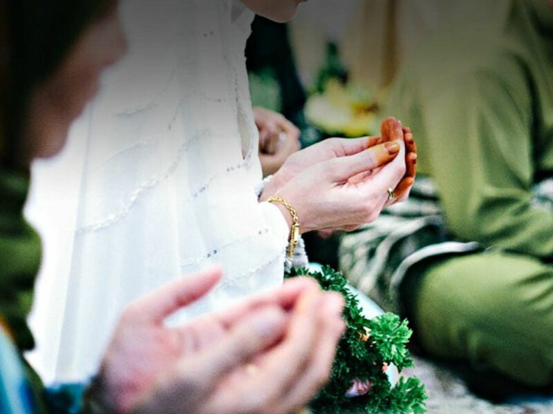 At a Muslim wedding.