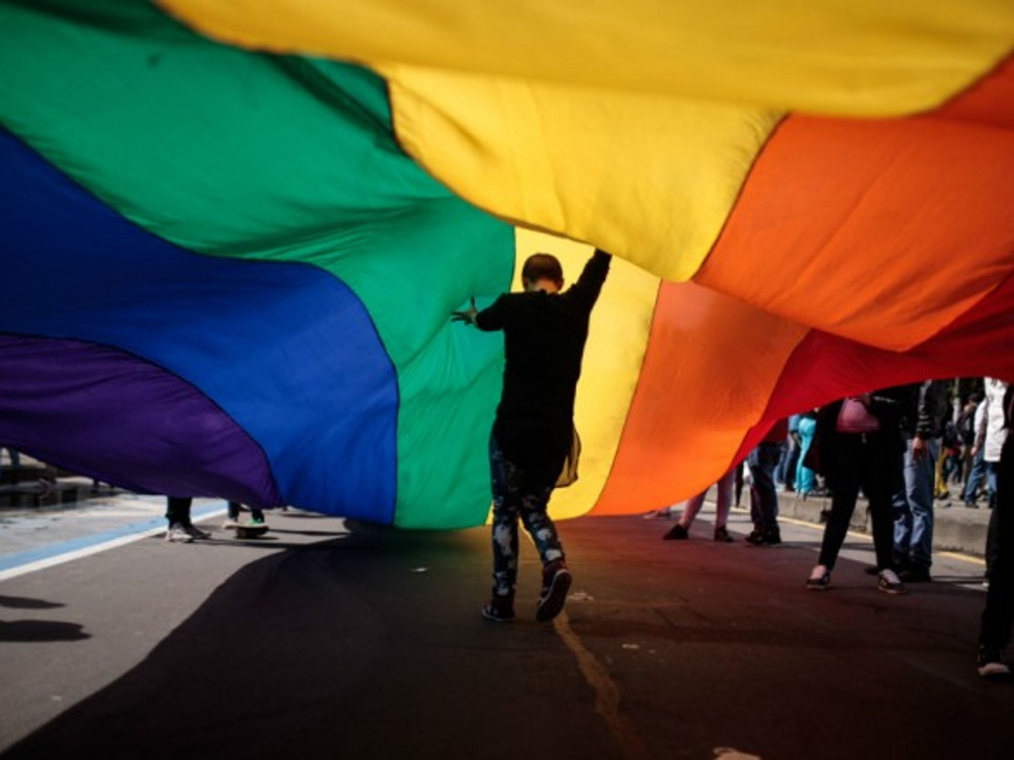 At a Pride Parade in Bogota, Colombia