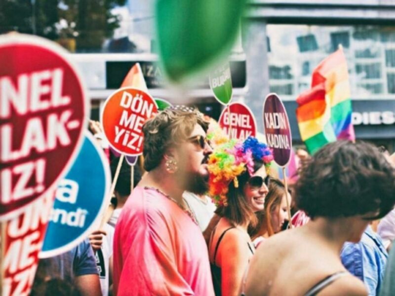 At a Pride Parade in Istanbul