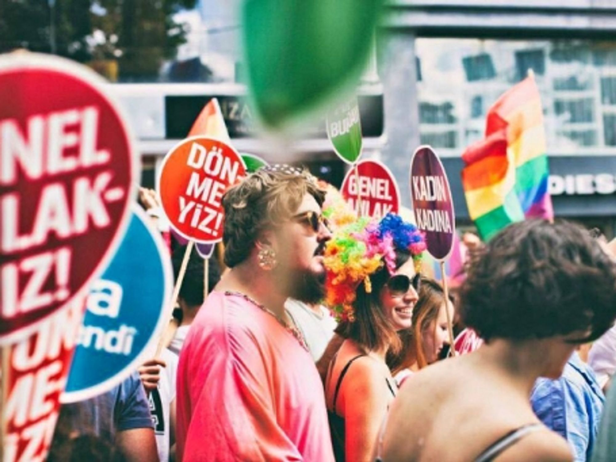 At a Pride Parade in Istanbul