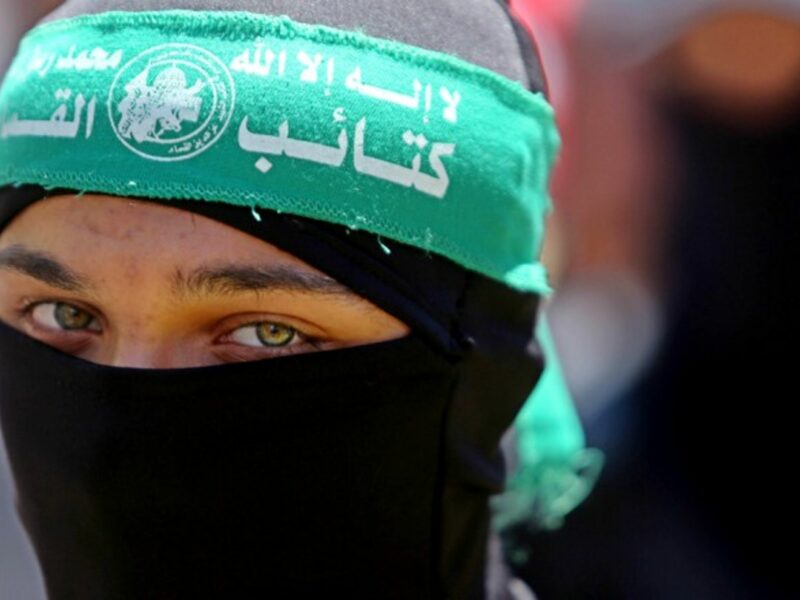 At a rally in Gaza City