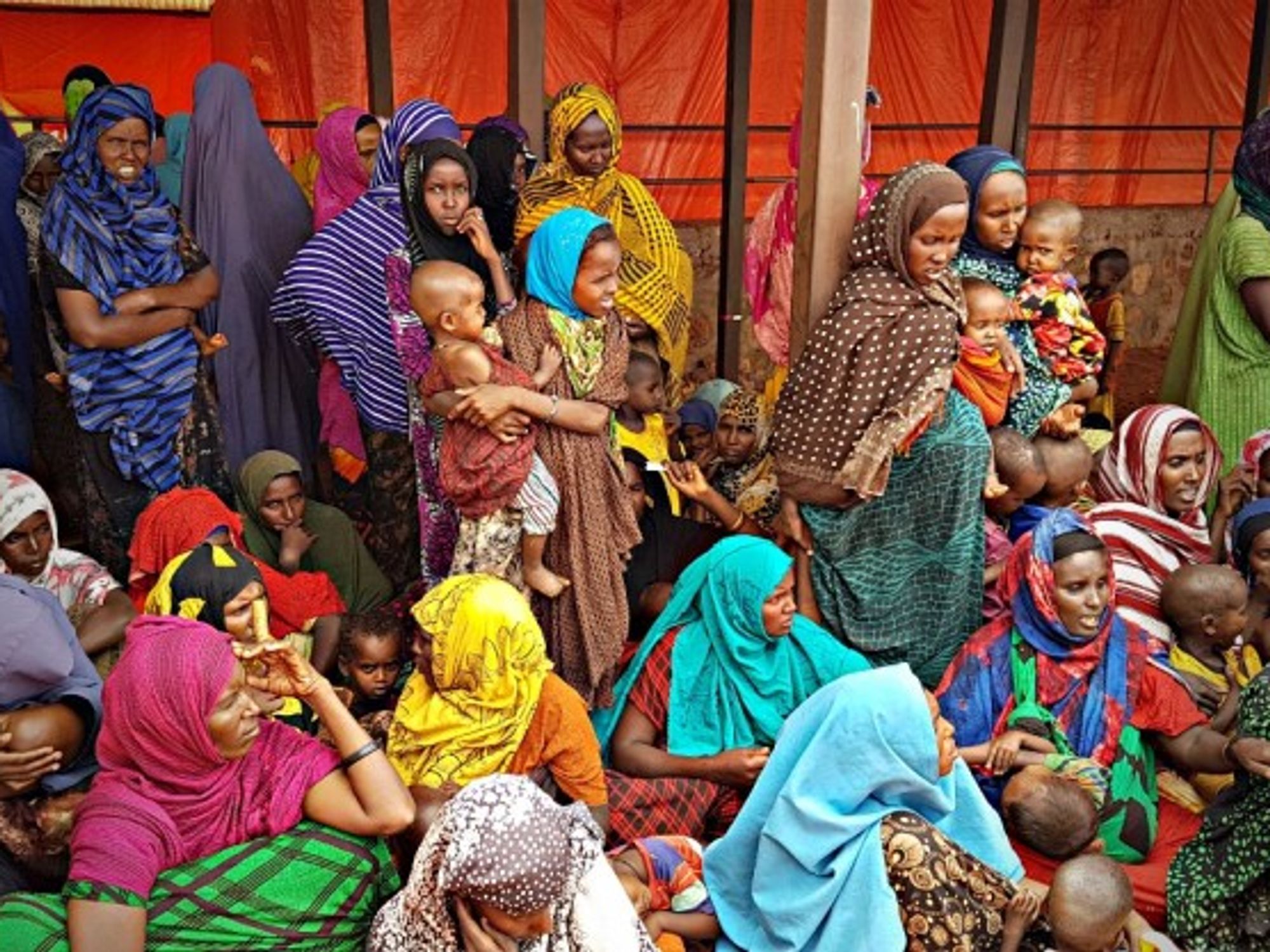 At a refugee camp in Ethiopia