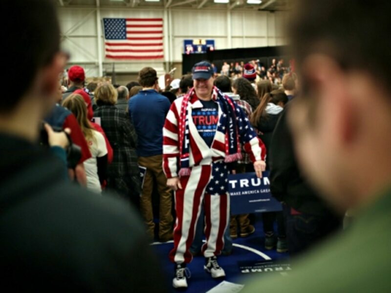 At a Trump rally in Warren, Michigan, on March 4