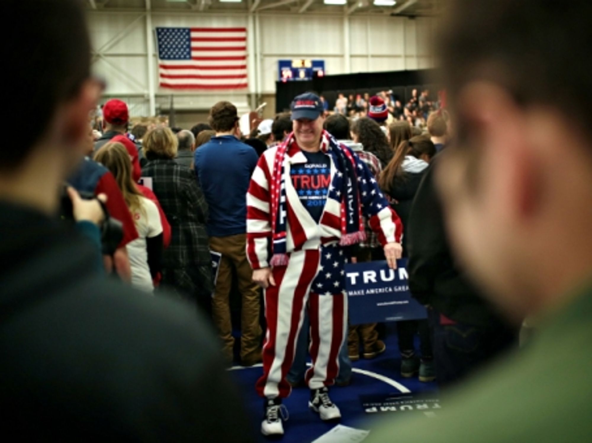At a Trump rally in Warren, Michigan, on March 4