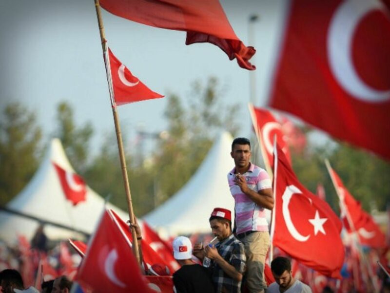 At an Istanbul national unity rally after the July 15 failed coup