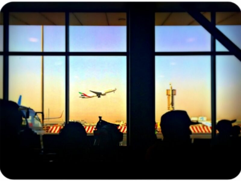 At Dubai's International Airport