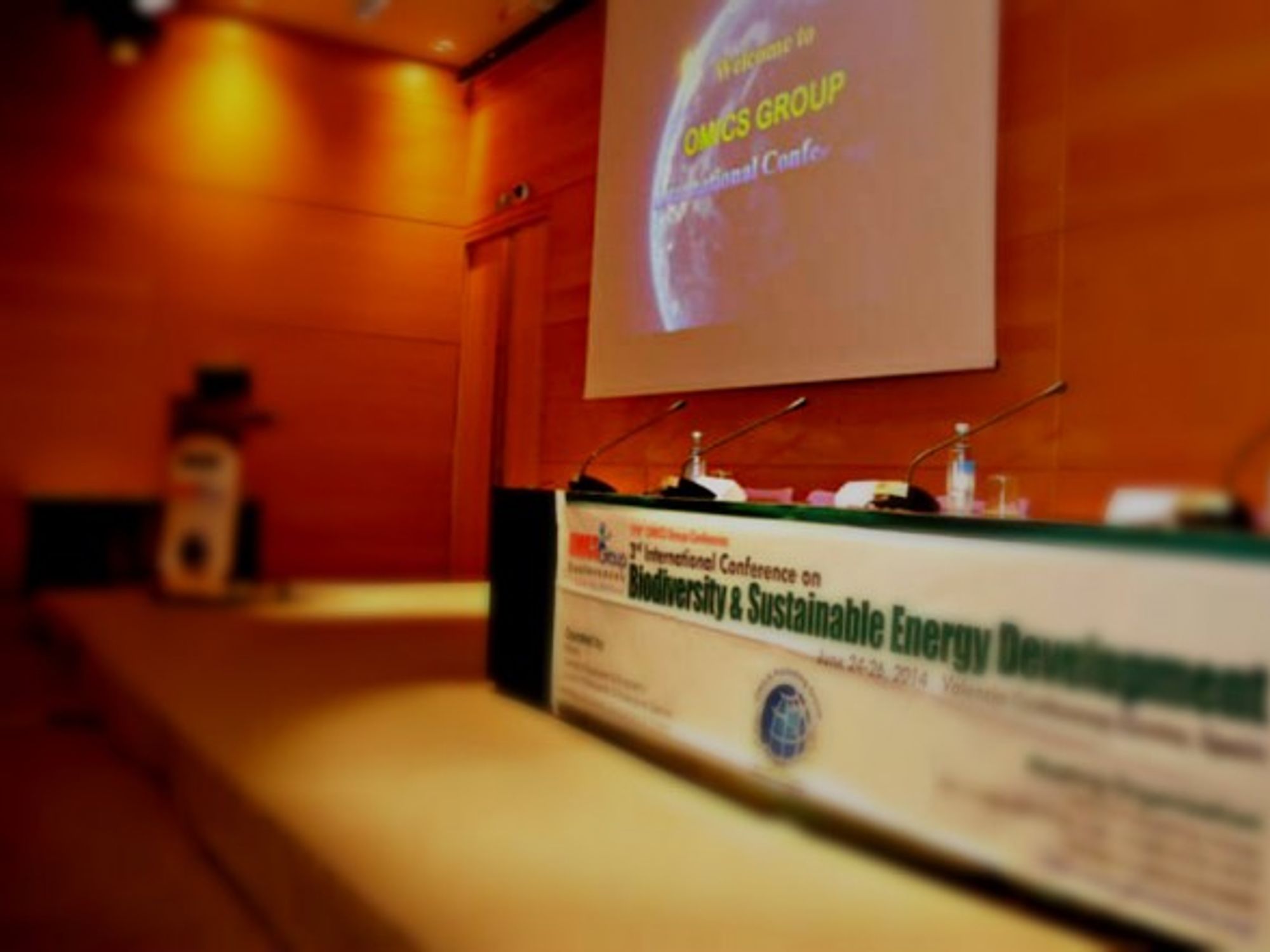 At the 2014 biodiversity conference in Valencia