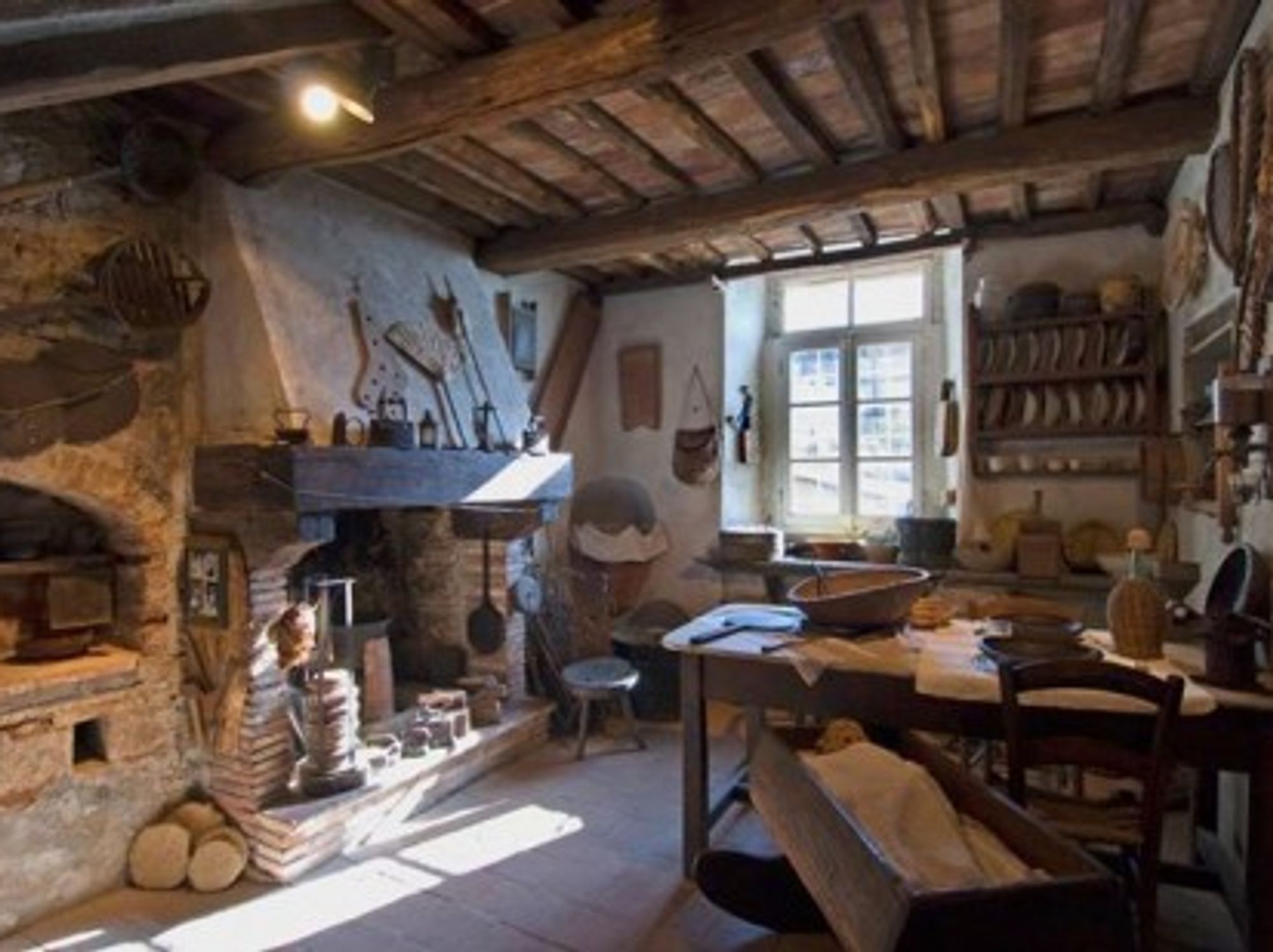 At the chestnut museum in Colognora