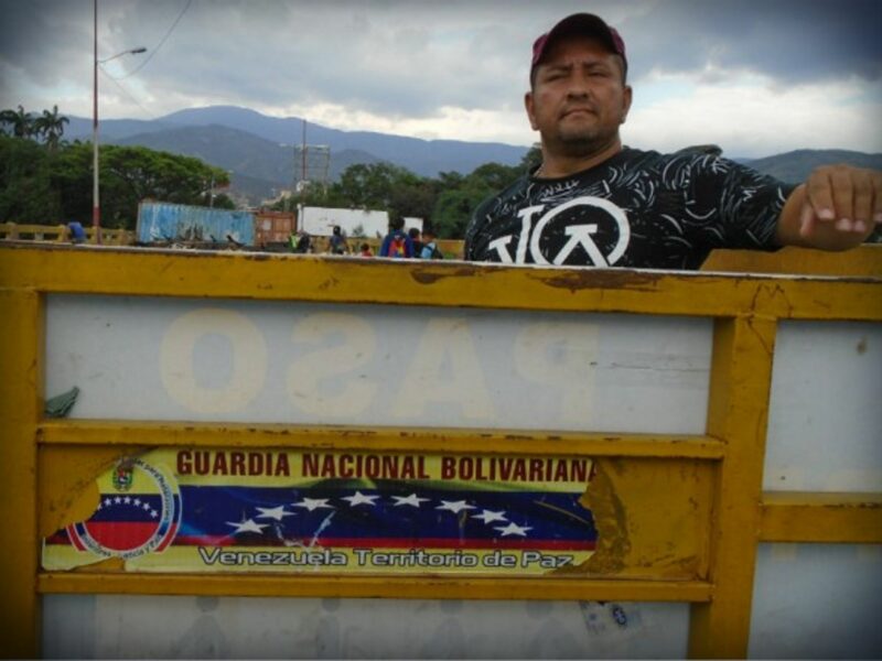 At the Colombia-Venezuela border in March.
