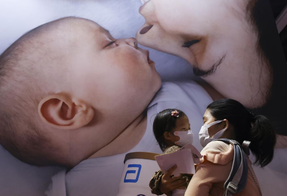 At the International Baby and Children Products Expo in Hong Kong