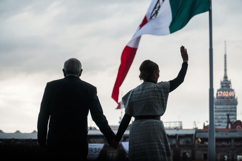 At the meeting in the Zócalo, Mexico City's historic main square, on December 1
