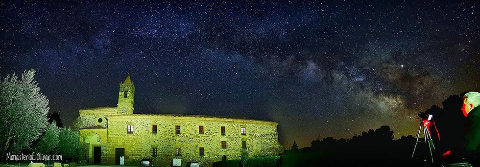 At the Monastery of Our Lady of the Olivar, visitors can contemplate and learn about the Milky Way with the help pf a guide.