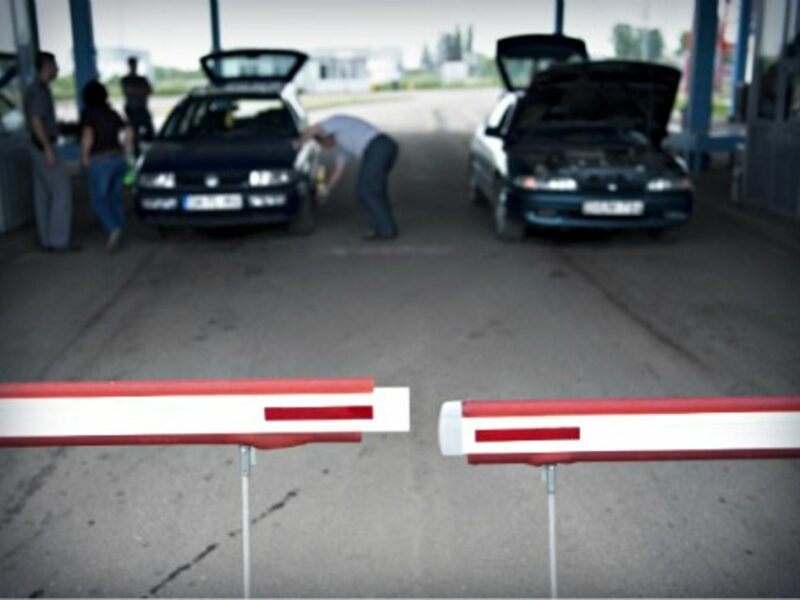At the Romania-Hungary border