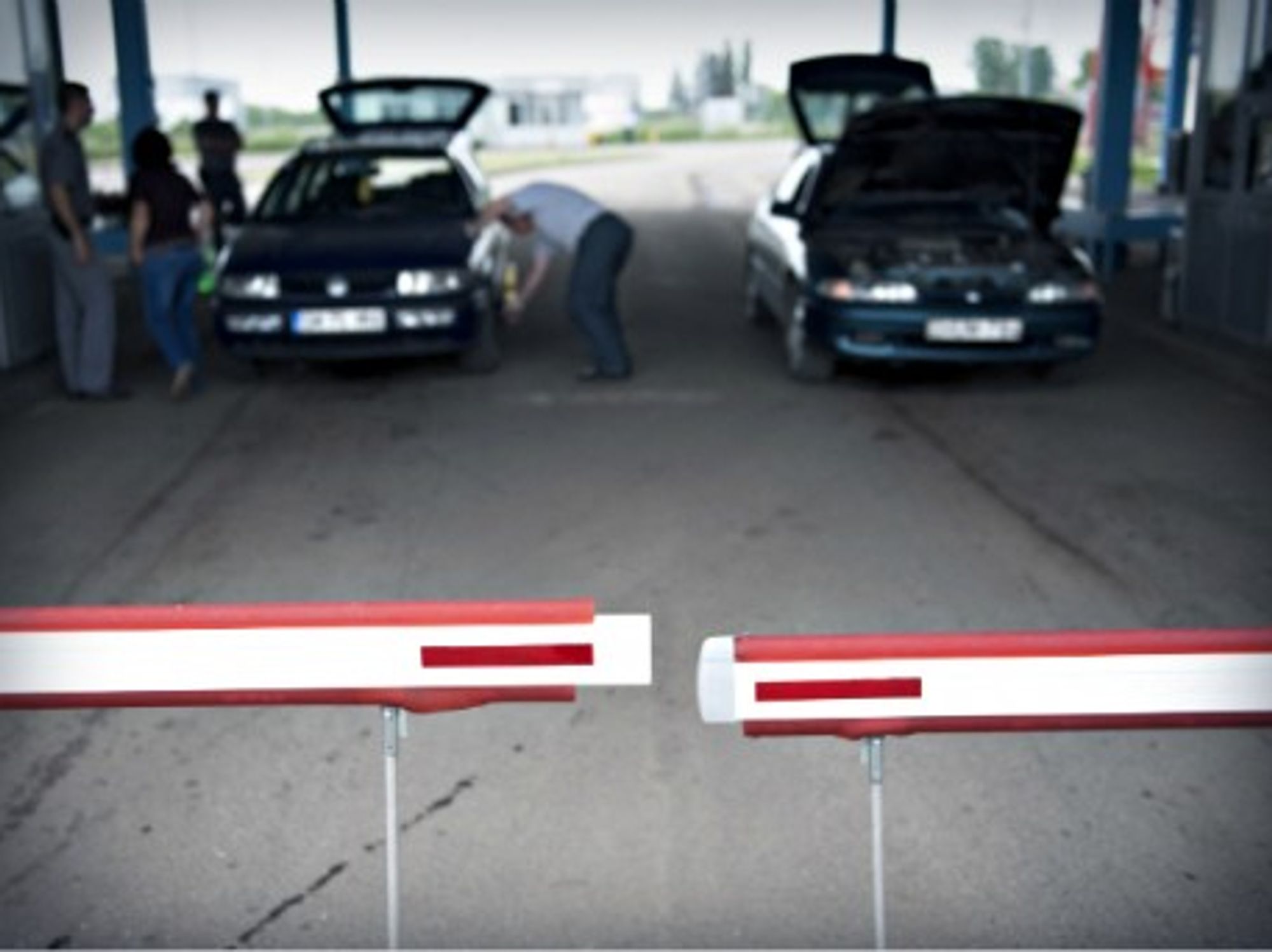 At the Romania-Hungary border