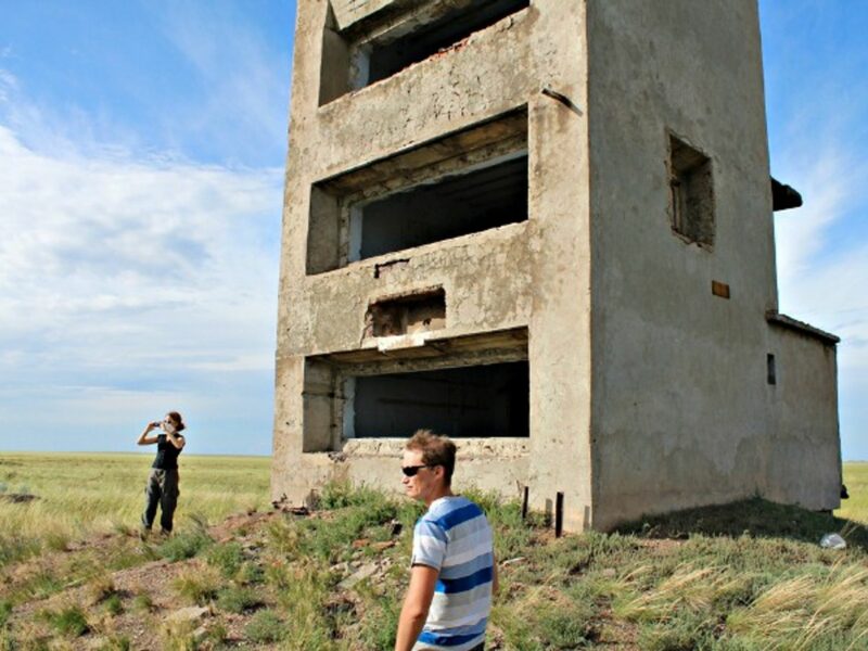 At the Semipalatinsk nuclear test site, aka the Polygon