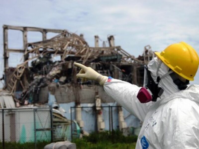 At the stricken Fukushima plant (IAEA)