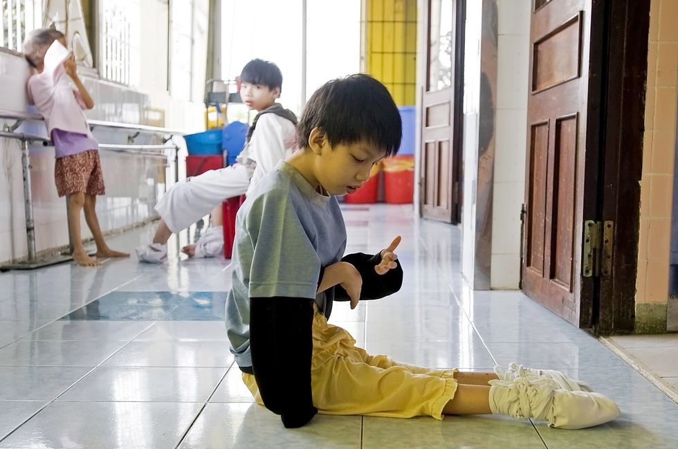 At the Tu Du Hospital in Ho Chi Minh City, Vietnam, which is home for children with disabilities believed to be caused by Agent Orange.