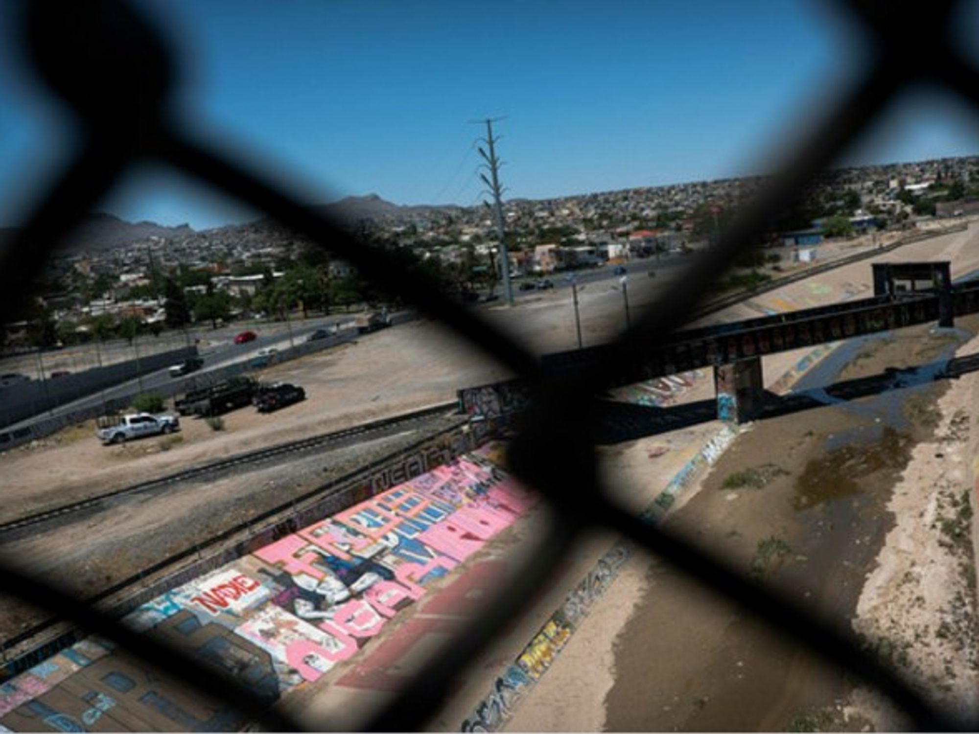 At the U.S.-Mexico border in Ciudad Juarez