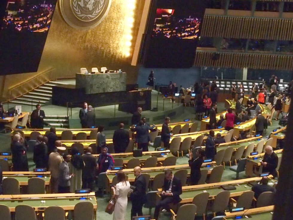 At the UN General Assembly on Sept. 20