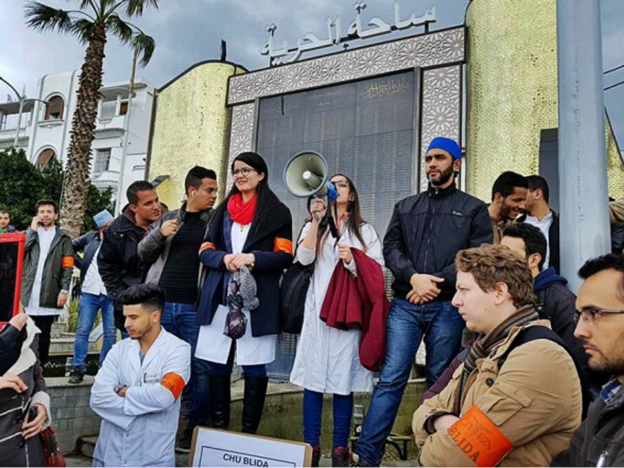 At the University of Algiers, medical residents have been on strike since mid-November