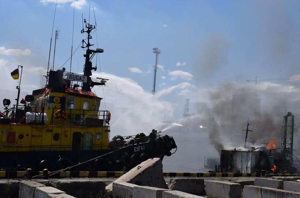 Attacks on Odessa port in July