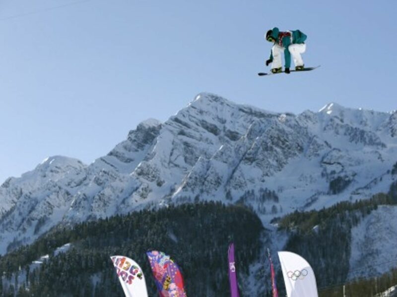 Australian Scotty James during a qualifying run at the Winter Olympics in Sochi.