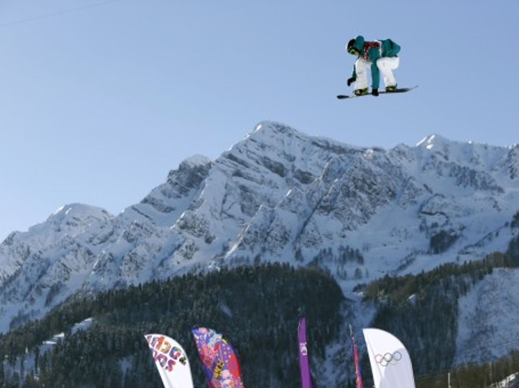 Australian Scotty James during a qualifying run at the Winter Olympics in Sochi.