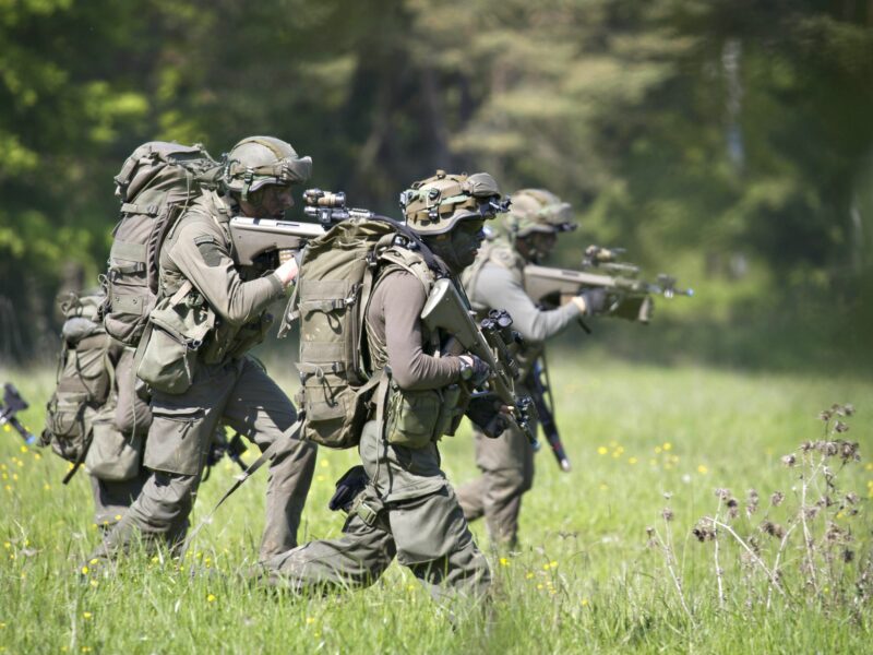 Austrian soldiers of the 1st Sword COY during NATO exercise at Hohenfels Army base, Germany