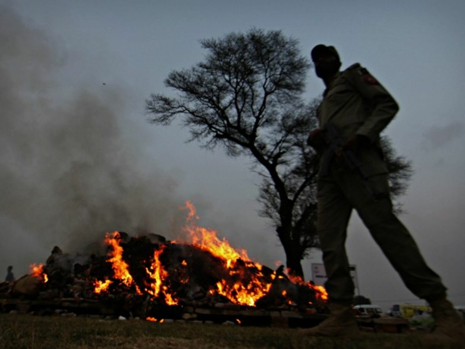 Authorities in Punjab region burn seized narcotics in November