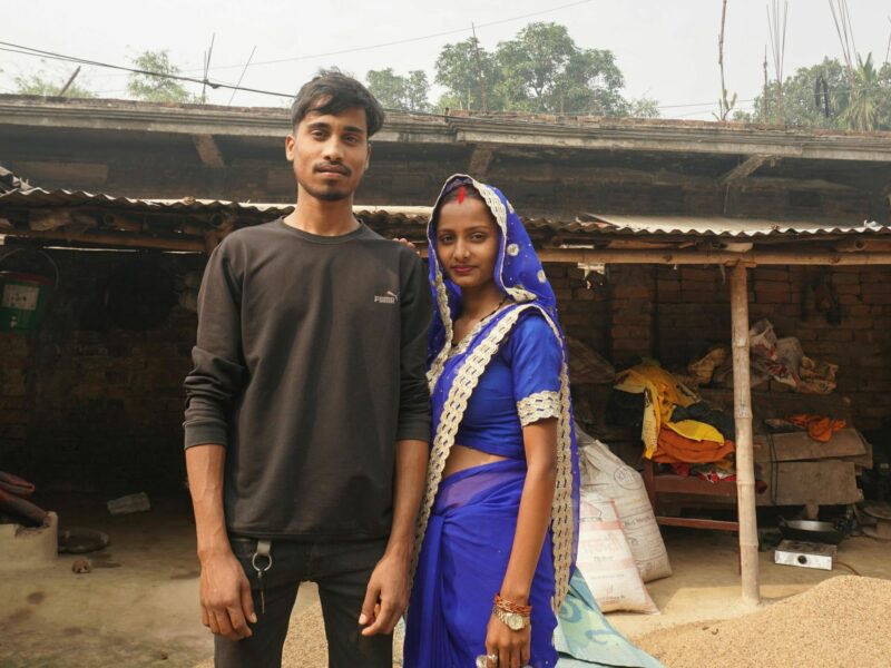 Babita Isar and her husband, Manoj Kumar Ram.