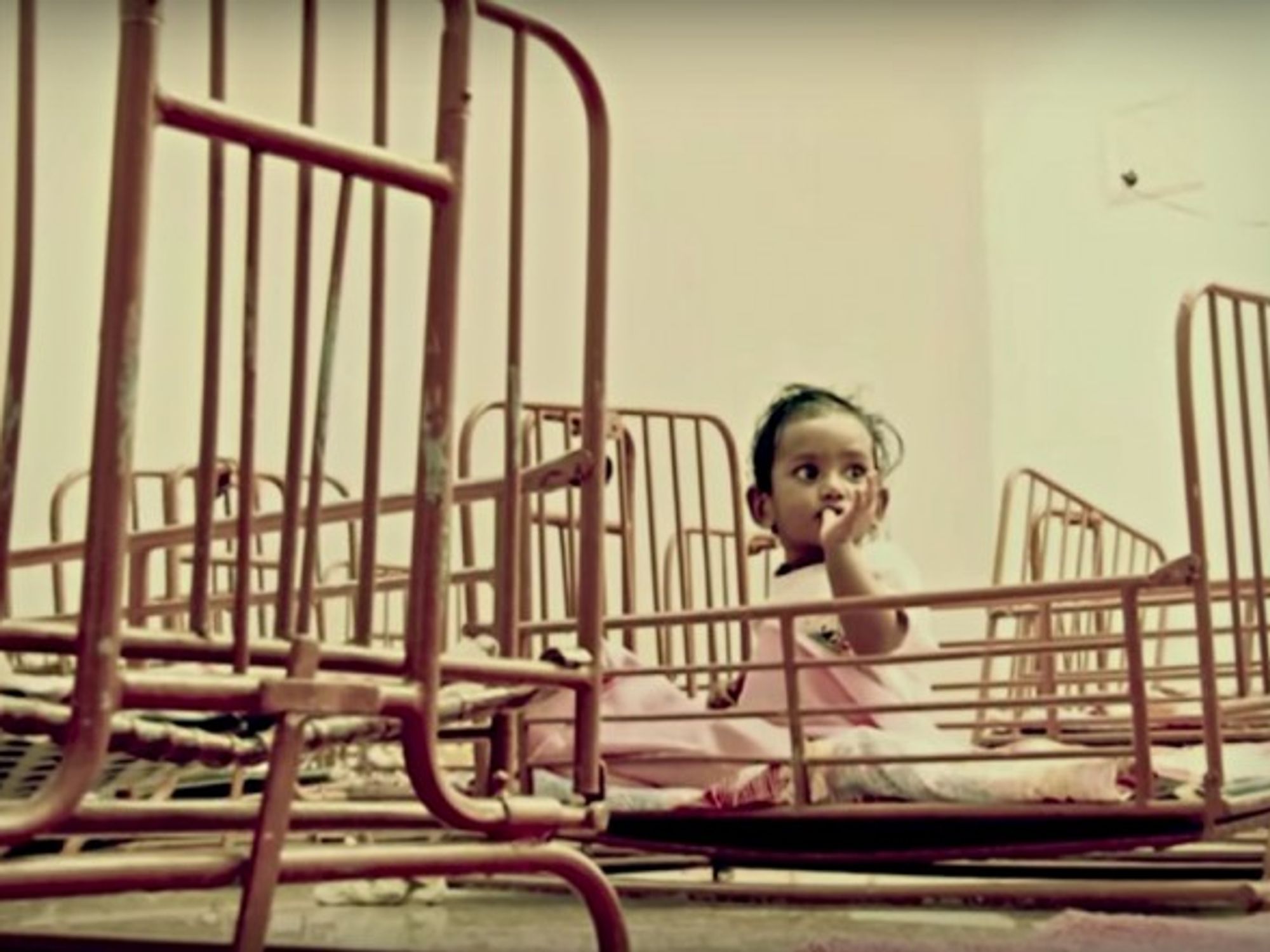 Baby girl at the Mahesh Ashram orphanage