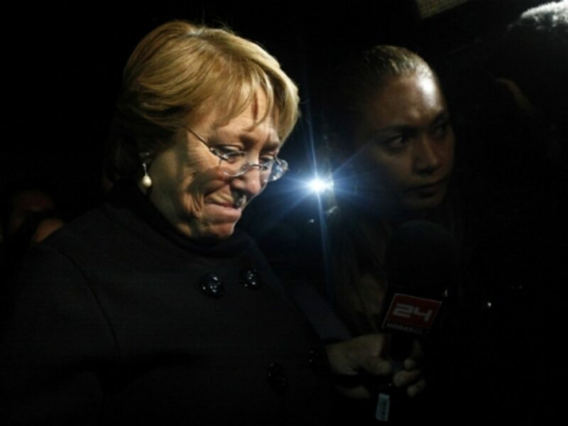 Bachelet in Arica, Chile