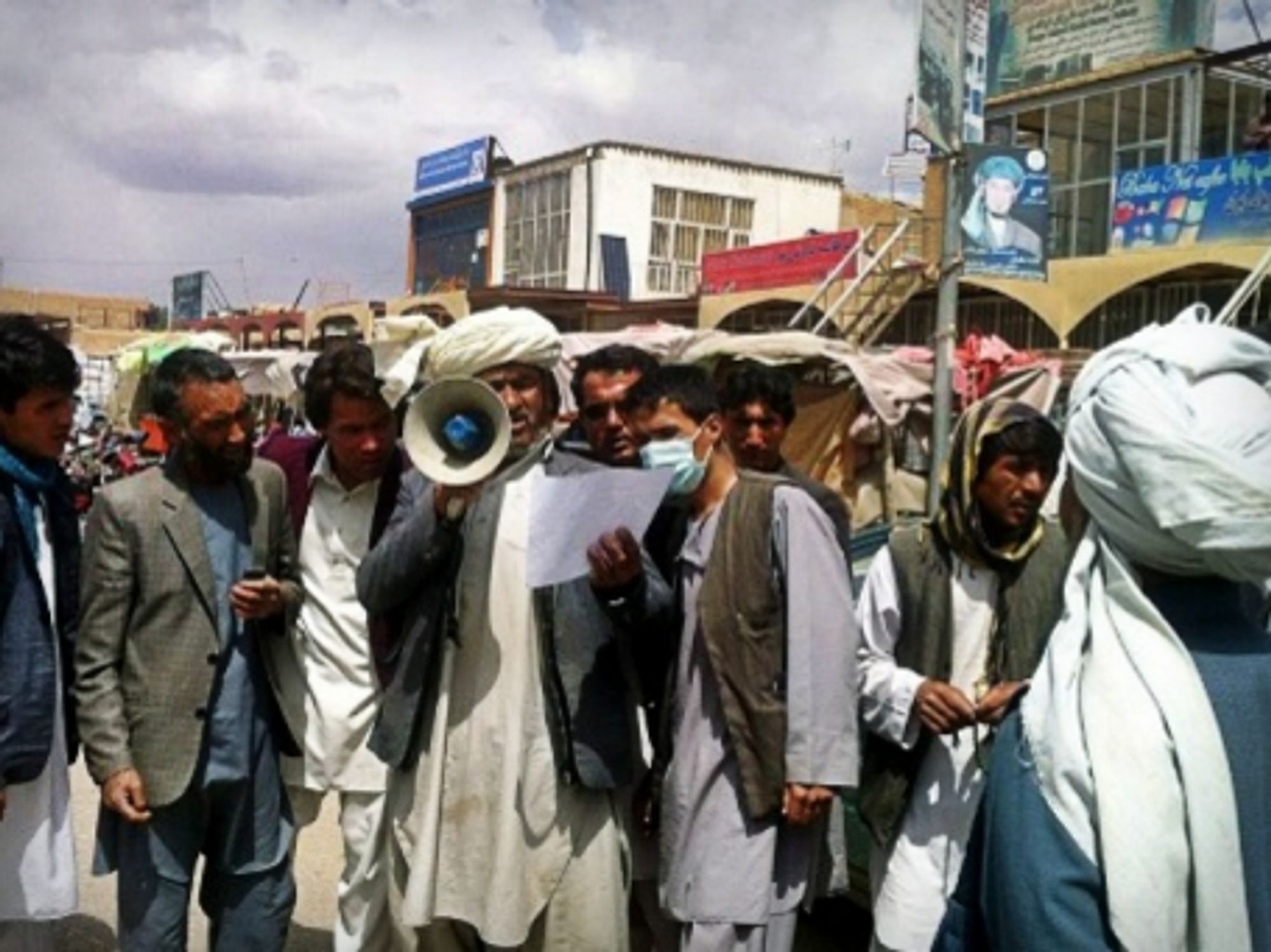 Bamyan's town crier Juma Khan