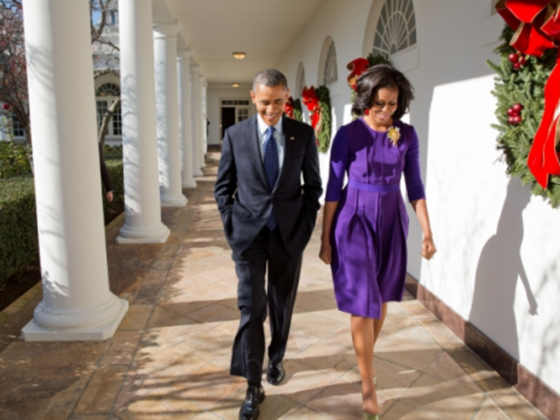 Barack and Michele Obama, in the end, had a good year...