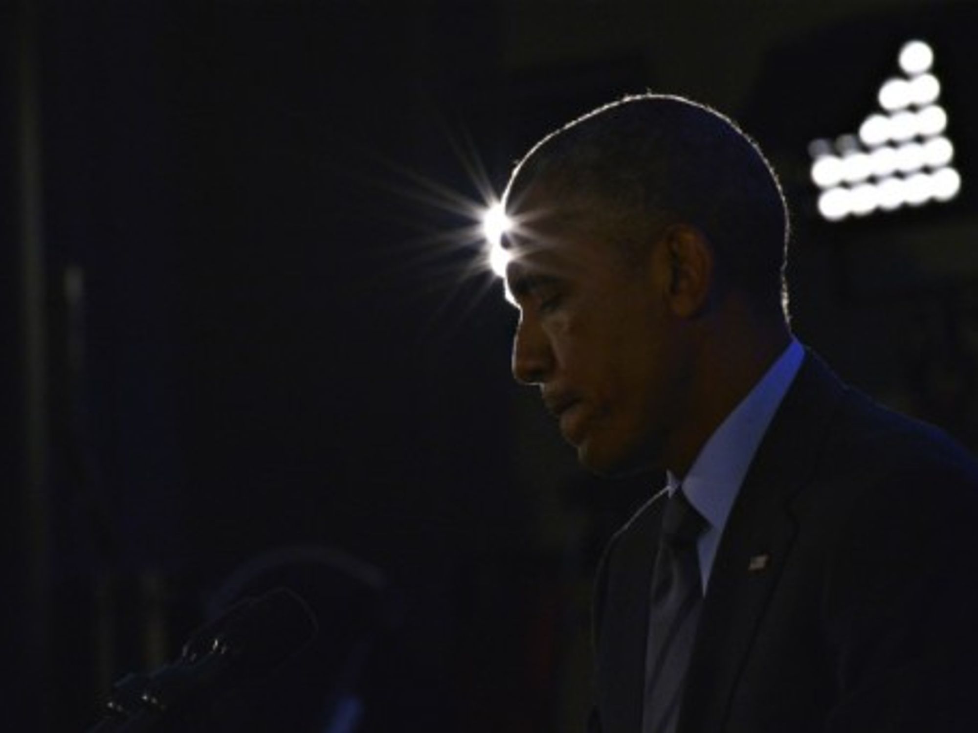 Barack Obama at a press conference during the U.S.-Africa Leaders Summit in Washington on Aug. 6