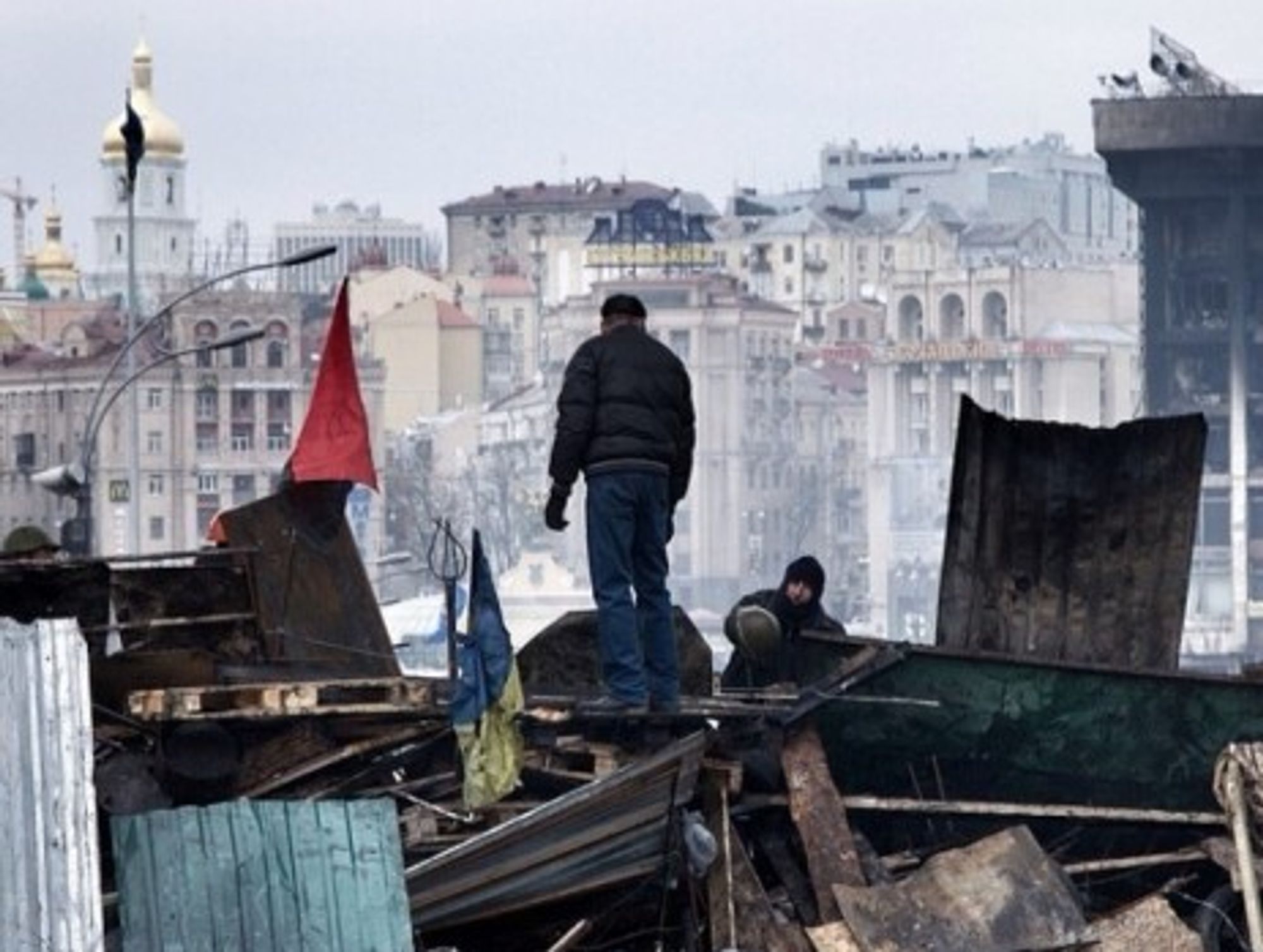 Barricades in Kievâ€™s Independence Square