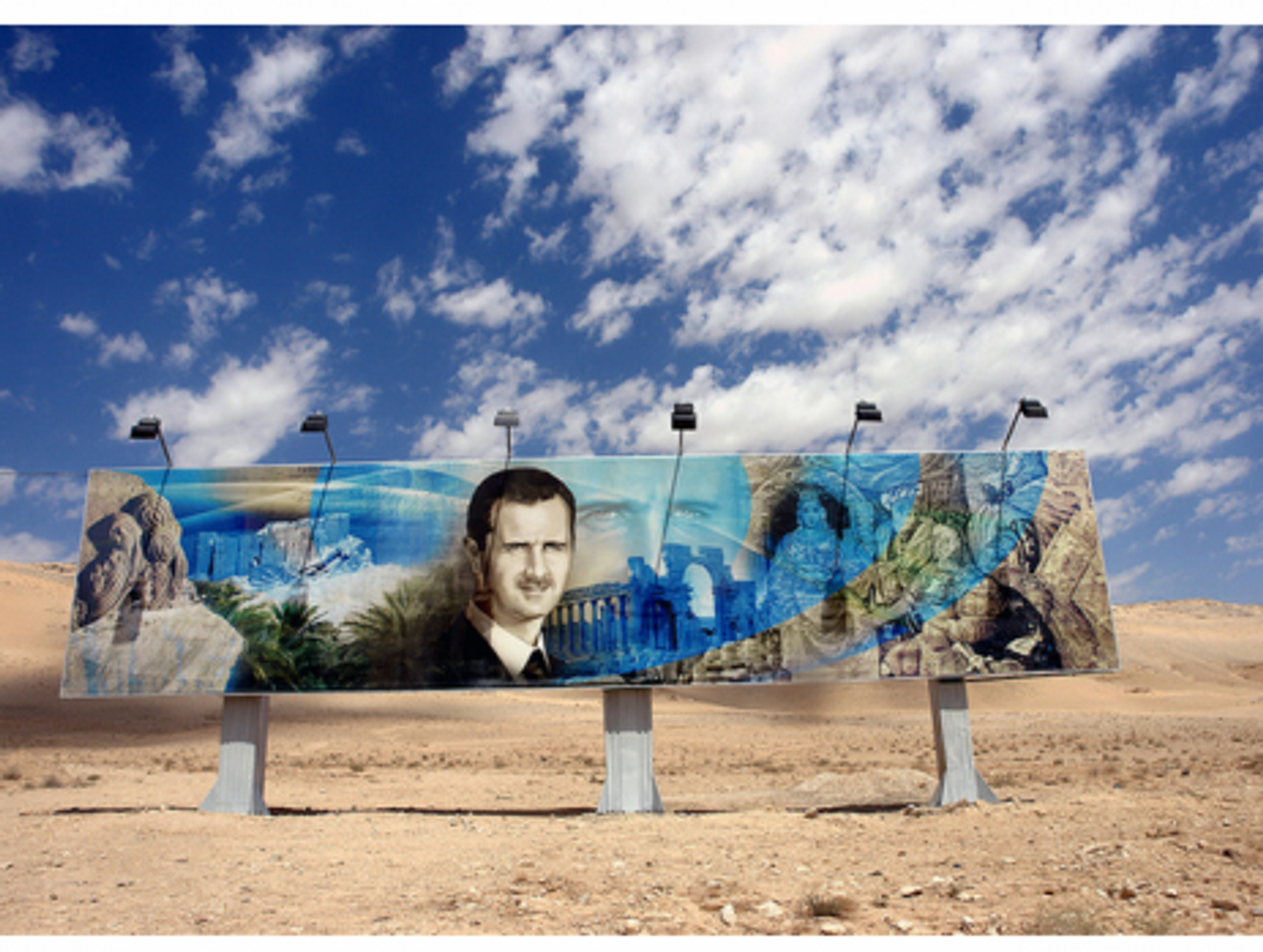Bashar al-Assad highway billboard in Syria