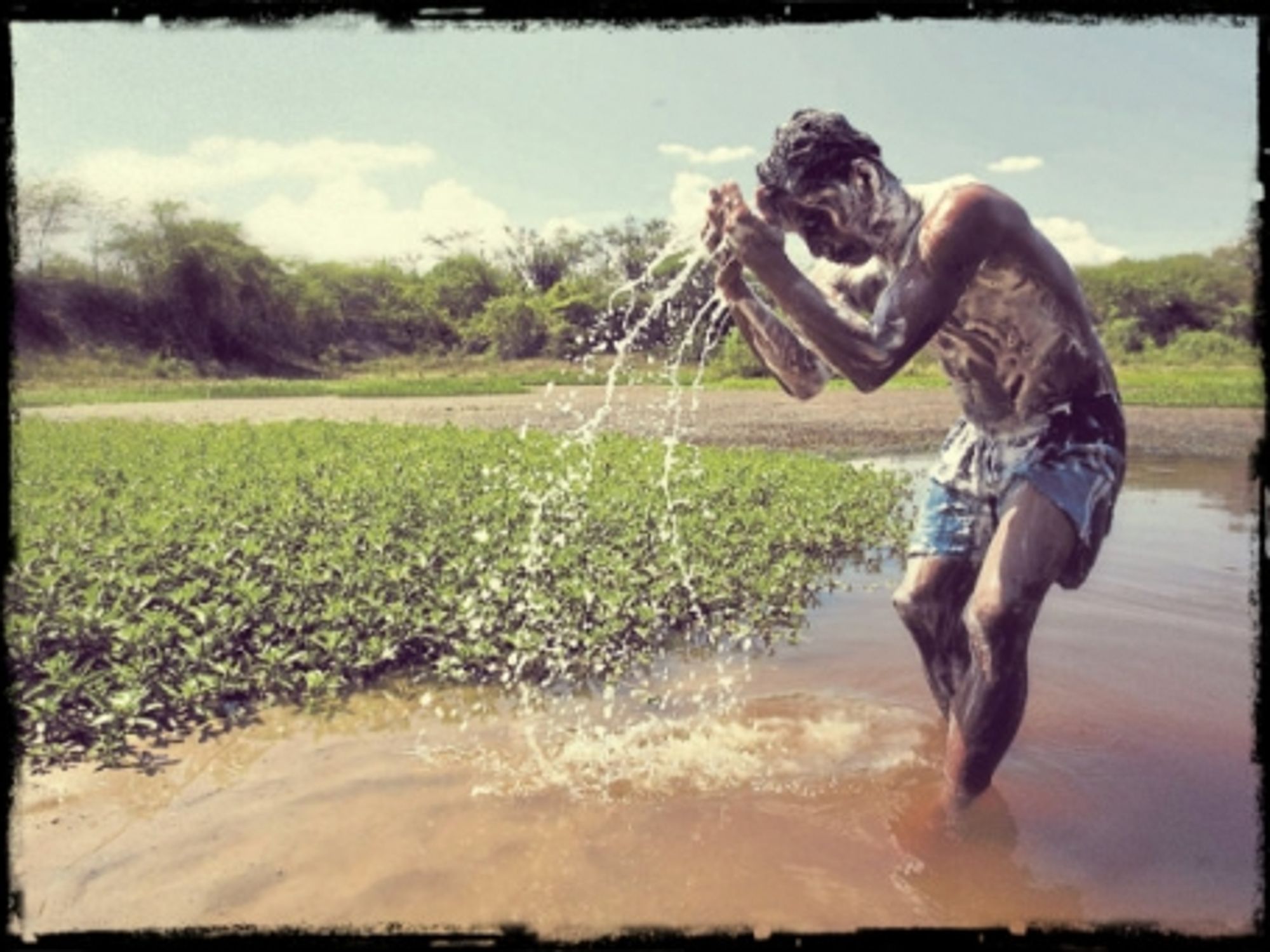 Bathing in the Amazon