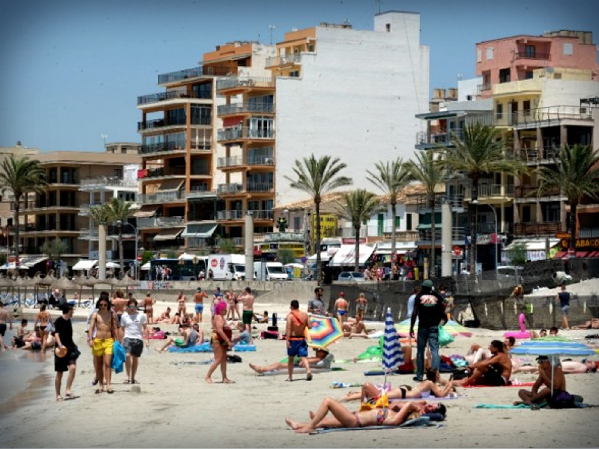 Beach of Palma the Mallorca, Spain