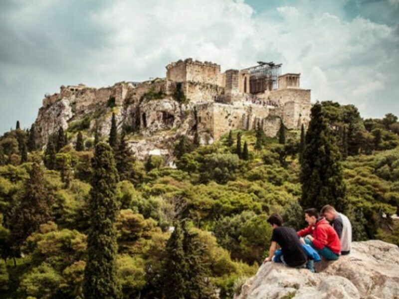 Beautiful view of the past in Athens. The future?