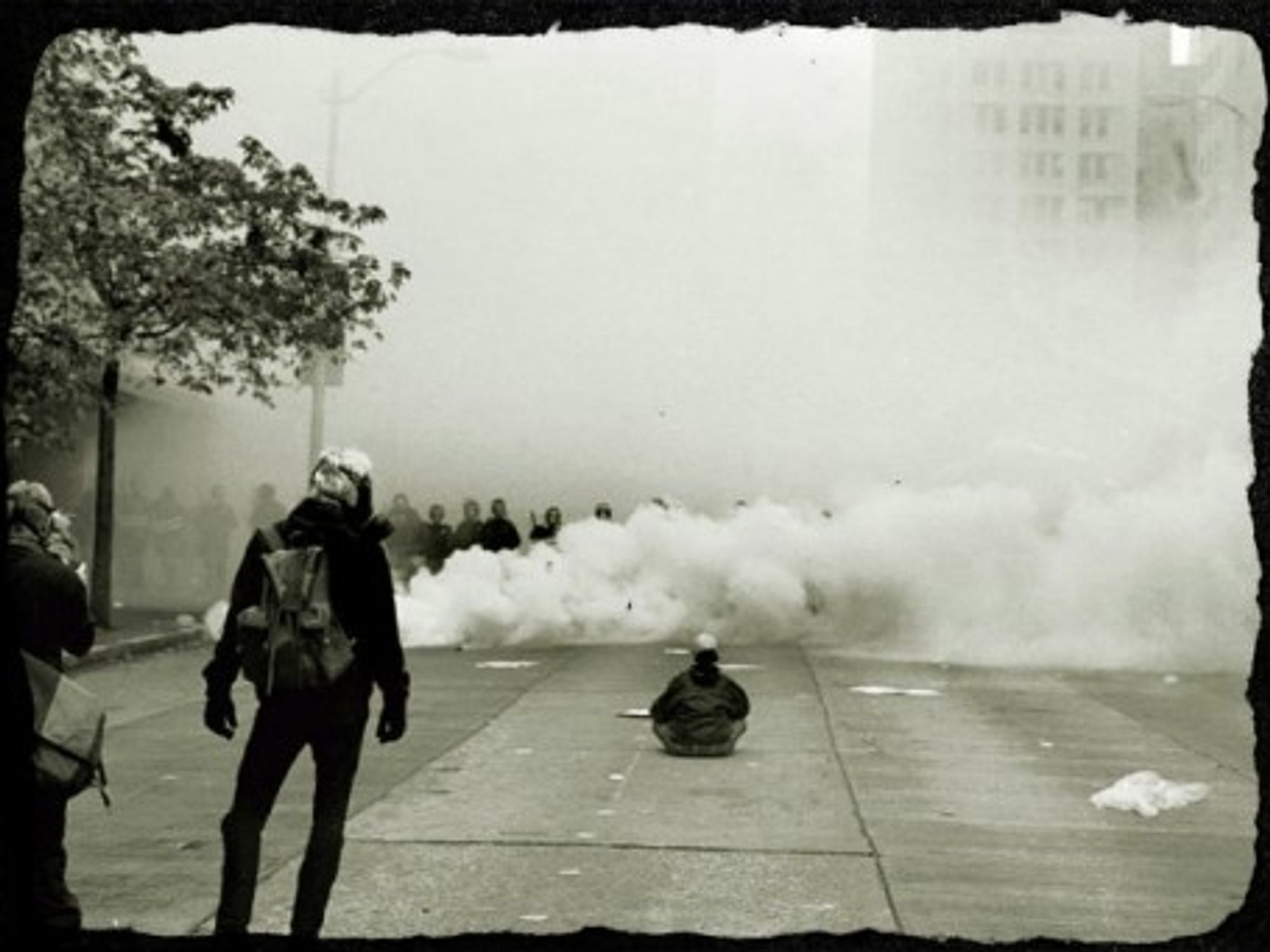 Beginning of the end? The anti-globalization protests in Seattle at the 1999 WTO summit.