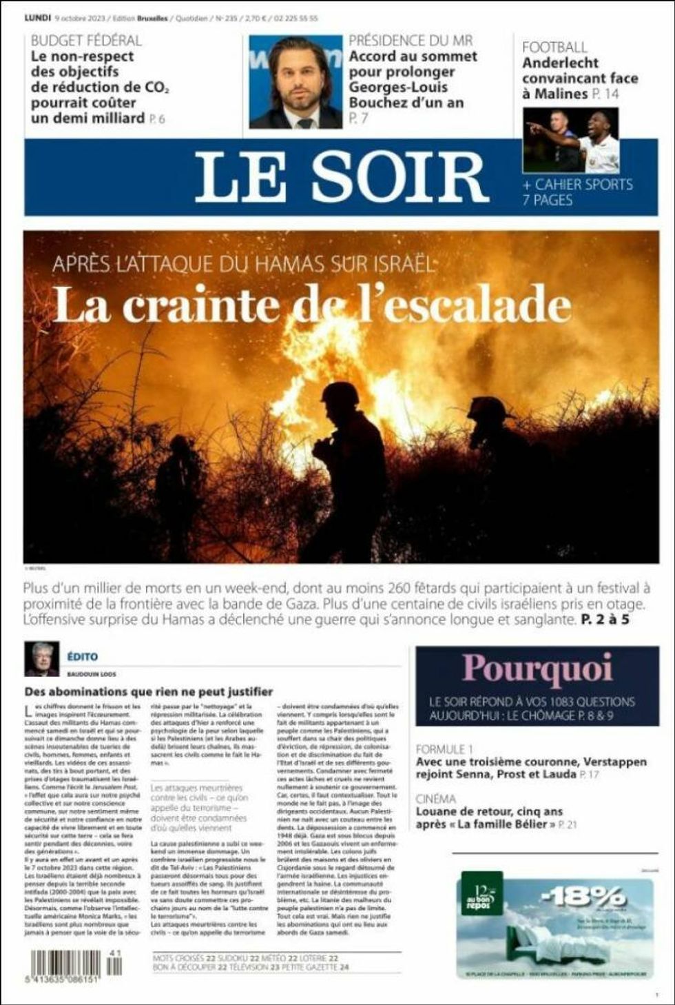 BELGIUM — Le Soir
