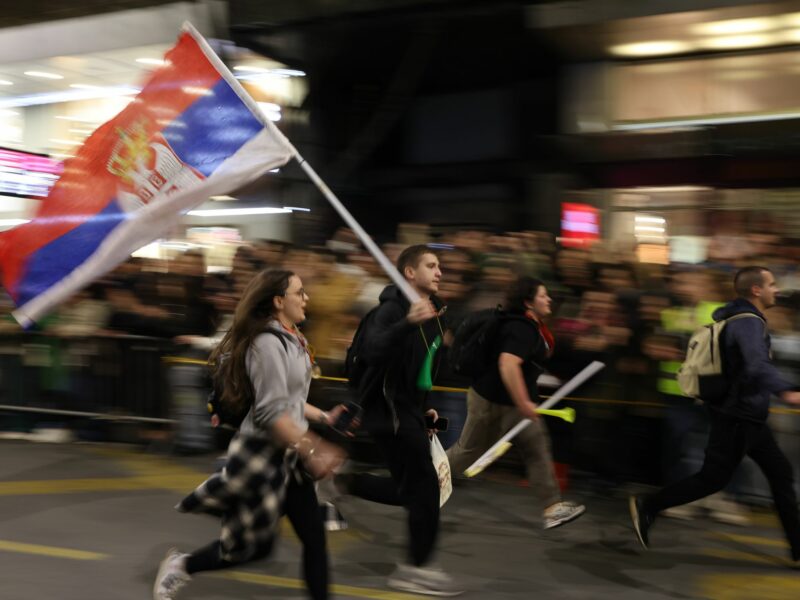 Photos Of The Week: Gaza Destruction, Belgrade Protest, Chinese Kite Runners
