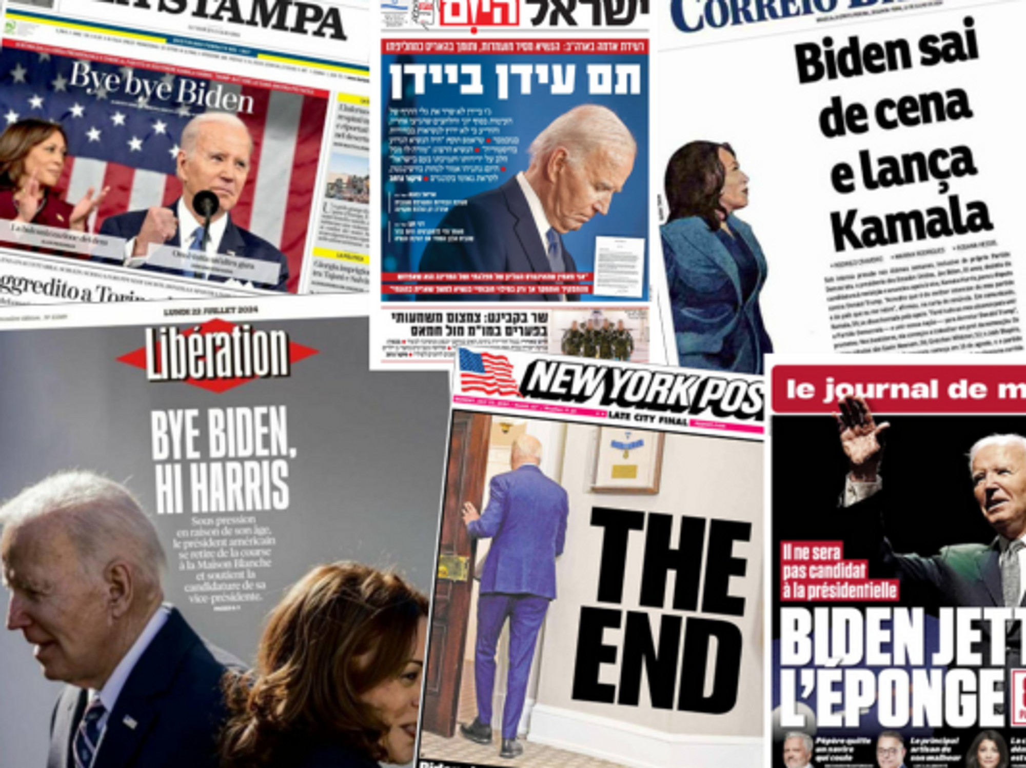 "Biden Rinuncia!": 21 International Front Pages As Joe Biden Quits Presidential Race